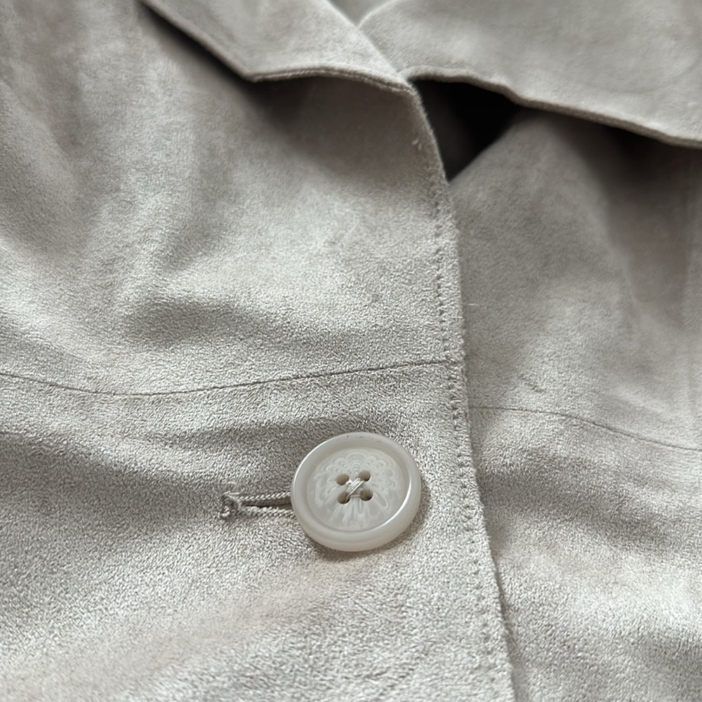 Blank NYC Free people Vegan Suede Trench Coat - Picture 11 of 16